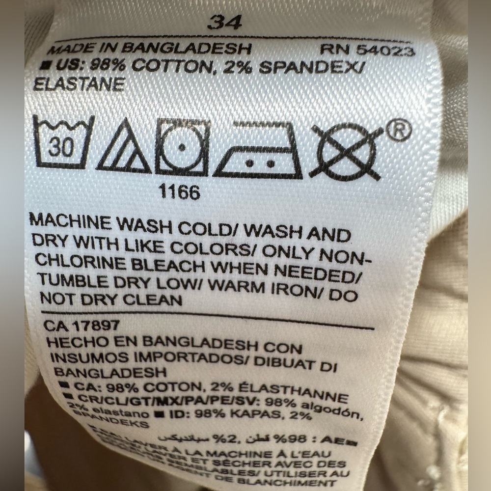 NWT Old Navy Men’s 34 Lived-In Straight Cargo Shorts, A Stone’s Throw - Picture 6 of 8